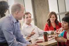 Co-Workers at Table Meeting